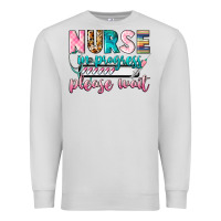 Dove Grey nurse in progress Premium Sweatshirt - CowGirlArtShop