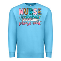 Ocean Blue nurse in progress Premium Sweatshirt - CowGirlArtShop
