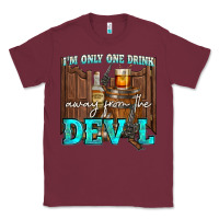 Burgundy im only one drink Classic Tee - NancyCooperArtShop