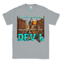 Heather Grey im only one drink Classic Tee - NancyCooperArtShop