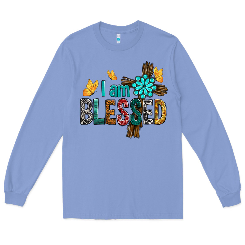 I Am Blessed Cross Long Sleeve Tee by BundleAndBundleShop | Teevron