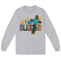 Moon Dust I Am Blessed Cross Long Sleeve Tee - BundleAndBundleShop
