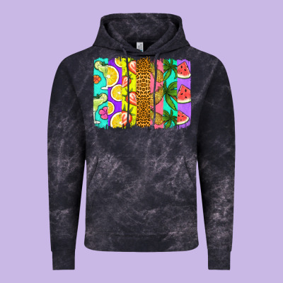 Summer Brushstroke Vintage Hoodie Designed By Jasminsmagicworld