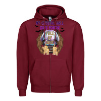 Burgundy My Crystal Ball Says You're Zipper Hoodie - texasbilliewilder