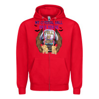 Red My Crystal Ball Says You're Zipper Hoodie - texasbilliewilder