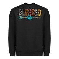 Black Blessed Life Heavyweight Sweatshirt - BundleAndBundleShop