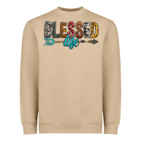 Mushroom Blessed Life Heavyweight Sweatshirt - BundleAndBundleShop