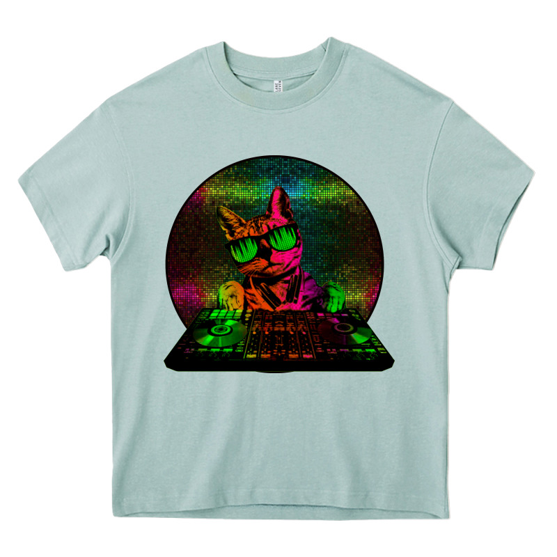 House Cat (rainbow Dj Kitty) Heavy Core Tee by Bettercallsaul | Teevron