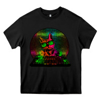 Black HOUSE CAT (Rainbow DJ Kitty) Heavy Core Tee - Bettercallsaul