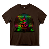 Chocolate Brown HOUSE CAT (Rainbow DJ Kitty) Heavy Core Tee - Bettercallsaul
