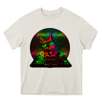 Cream HOUSE CAT (Rainbow DJ Kitty) Heavy Core Tee - Bettercallsaul