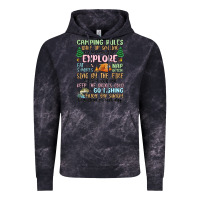 Cloud Black camping rules Vintage Hoodie - MaliasSmallBusiness