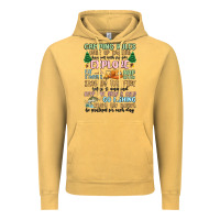 Vintage Mustard camping rules Vintage Hoodie - MaliasSmallBusiness