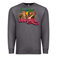 Charcoal Heather Long life Cowgirls Premium Sweatshirt - HowdyJamesFarm