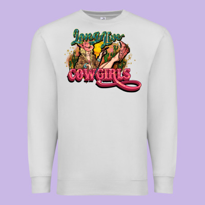 Long Life Cowgirls Premium Sweatshirt Designed By Howdyjamesfarm