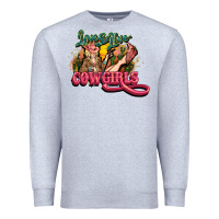 Heather Grey Long life Cowgirls Premium Sweatshirt - HowdyJamesFarm