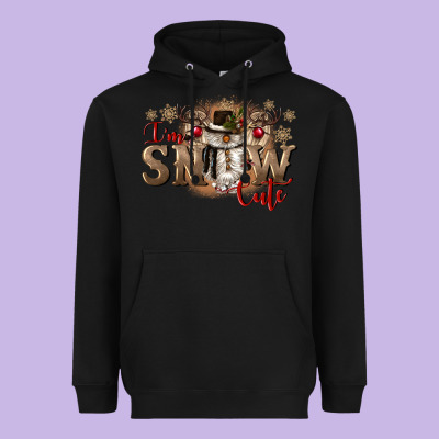 Im Snow Cute Heavyweight Hoodie Designed By Cowgirlartshop