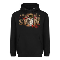 Black im snow cute Heavyweight Hoodie - CowGirlArtShop