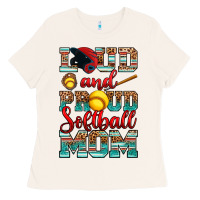 Loud And Proud Softball Mom Ladies Tee | Teevron