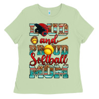 Matcha loud and proud softball mom Ladies Tee - RanaPortraitStore
