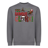 Storm You Serious Clark With Santa Sleigh Heavyweight Sweatshirt - BundleAndBundleShop