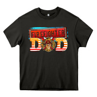 Asphalt firefighter dad Heavy Core Tee - AdoDesignShop
