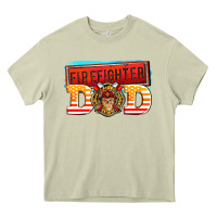 Mossy firefighter dad Heavy Core Tee - AdoDesignShop