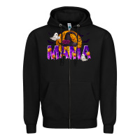 Black Halloween Mama Zipper Hoodie - texasbilliewilder