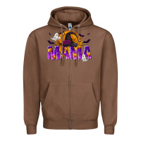 Chestnut Halloween Mama Zipper Hoodie - texasbilliewilder
