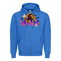 True Royal Halloween Mama Zipper Hoodie - texasbilliewilder