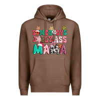 Chestnut somebody jolly ass mama pink christmas Premium Hoodie - CowGirlArtShop