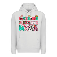 Dove Grey somebody jolly ass mama pink christmas Premium Hoodie - CowGirlArtShop