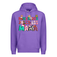 Purple somebody jolly ass mama pink christmas Premium Hoodie - CowGirlArtShop
