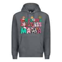 Rock somebody jolly ass mama pink christmas Premium Hoodie - CowGirlArtShop