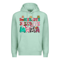 Somebody Jolly Ass Mama Pink Christmas Premium Hoodie | Teevron