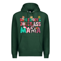 Sports Green somebody jolly ass mama pink christmas Premium Hoodie - CowGirlArtShop