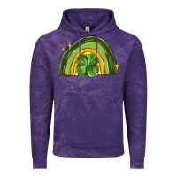 Cloud Purple st patrick s day shamrock rainbow Vintage Hoodie - MaliasSmallBusiness