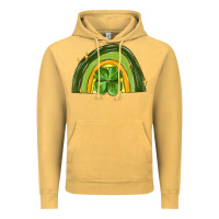 Vintage Mustard st patrick s day shamrock rainbow Vintage Hoodie - MaliasSmallBusiness