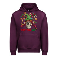 Mauve Wine what the elf skull Urban Hoodie - FaDigitalArtStudio