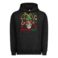 Pigment Black what the elf skull Urban Hoodie - FaDigitalArtStudio