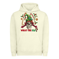 Pigment Pistachio what the elf skull Urban Hoodie - FaDigitalArtStudio