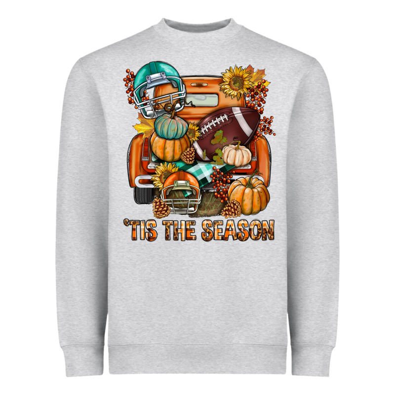 Tis The Season Fall Football Truck Heavyweight Sweatshirt by BundleAndBundleShop | Teevron