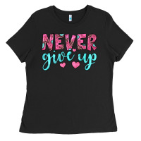 Black never give up Ladies Tee - JahusDesignShop