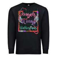 Black cowgirl not all angels have wings Premium Sweatshirt - CowGirlArtShop