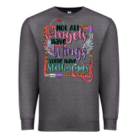 Charcoal Heather cowgirl not all angels have wings Premium Sweatshirt - CowGirlArtShop