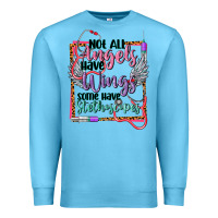 Ocean Blue cowgirl not all angels have wings Premium Sweatshirt - CowGirlArtShop