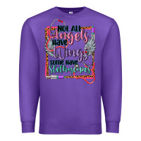 Purple cowgirl not all angels have wings Premium Sweatshirt - CowGirlArtShop