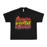 Black she belongs among the wildflowers Urban Heavy Tee - NancyCooperArtShop