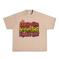 Burro she belongs among the wildflowers Urban Heavy Tee - NancyCooperArtShop