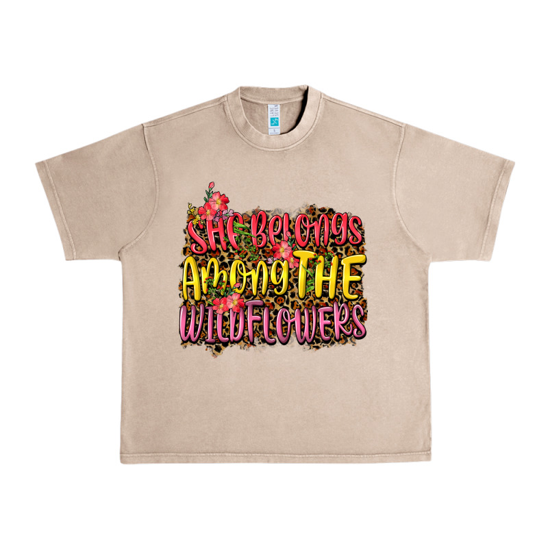 She Belongs Among The Wildflowers Urban Heavy Tee by NancyCooperArtShop | Teevron